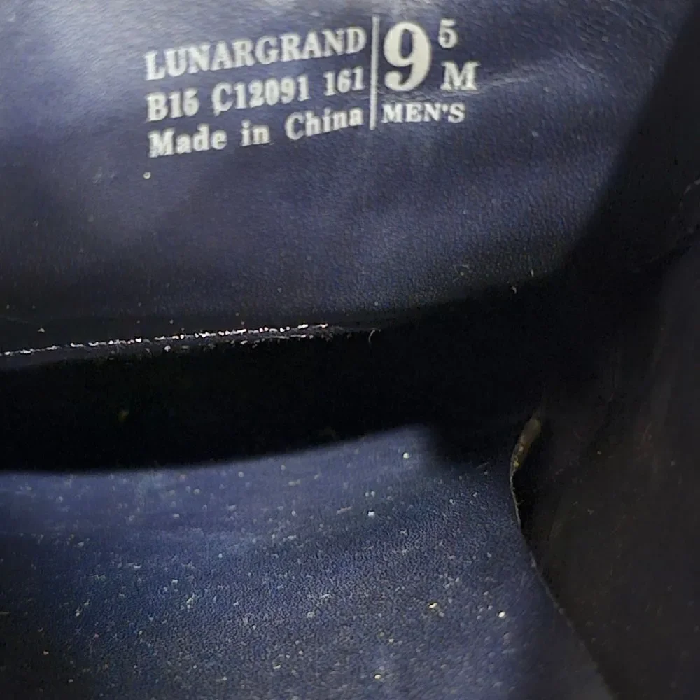 COLE HAAN Lunargrand Taupe Leather‎ Wingtip Oxfords - Size 9 1/2